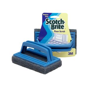 Scotch-Brite Medium Duty Floor Scrub with Handle Blue and Grey